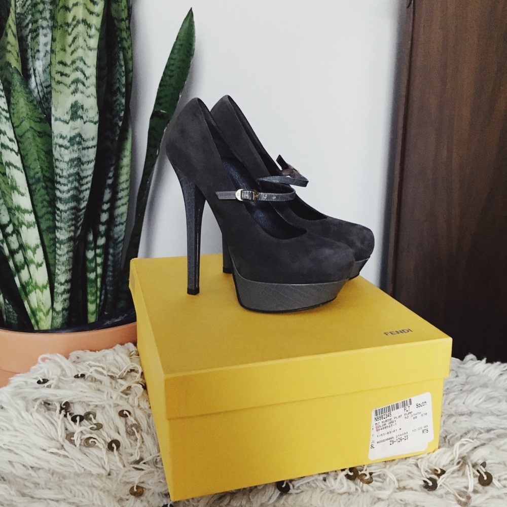 Fendi Mary Jane Platform Stilettos